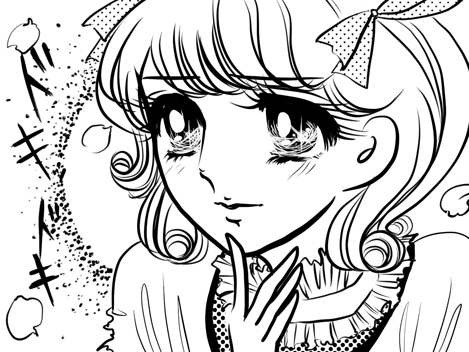 少女漫画の片思いする女の子